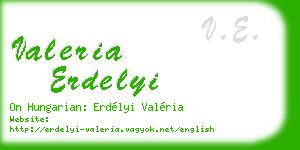 valeria erdelyi business card